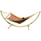 Hamac cu cadru Siesta Grande Caribe Costa Rica Set by MacaMex MA-90222 color multicolor