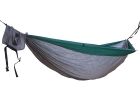 Camper Diamond 3 hamac dublu gri cu margine verde, inclusiv materialul de montare by Hideaway Outfitters HO-0012021202 color grey/silver