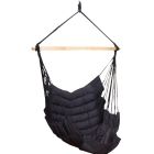 SoftChair Black Scaun suspendat certificat FSC™ negru tapițat negru rezistent la intemperii by MacaMex MA-11505 color black