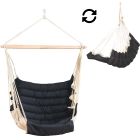 SoftChair negru-crem negru certificat FSC scaun suspendat rezistent la intemperii by MacaMex MA-11507 color black