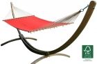 Set de hamace Siesta Grande California Hot Chocolate (certificat FSC™) by MacaMex MA-90602 color red