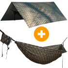 Hamac de călătorie off-road + UPF50 + izolație termică UPF50+ prelata camuflaj + atașament by Hideaway Outfitters HO-91101 color camouflage