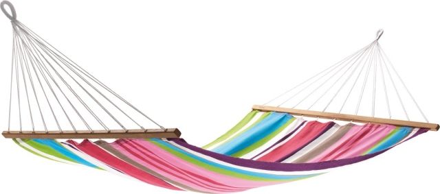 Aruba hammock with wooden spreader bar by Jobek - Germany JO-25645-OLD color multicolor