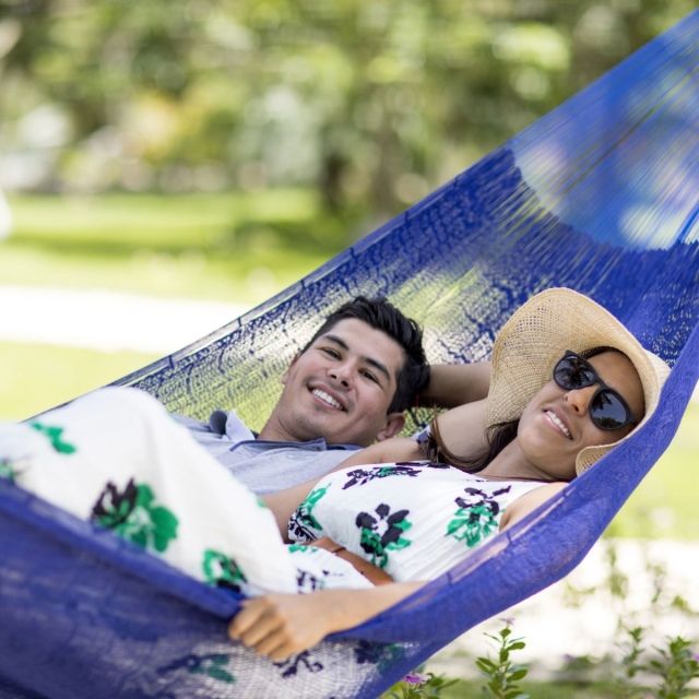 Hamac matrimonial PLUS albastru închis by MacaMex MA-00332 color blue