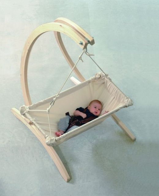 Baby Hammock Set Carrello + Kaya + Sunny by Amazonas AZ-4050300-1010800Sunnycacao-OLD color natur / beige