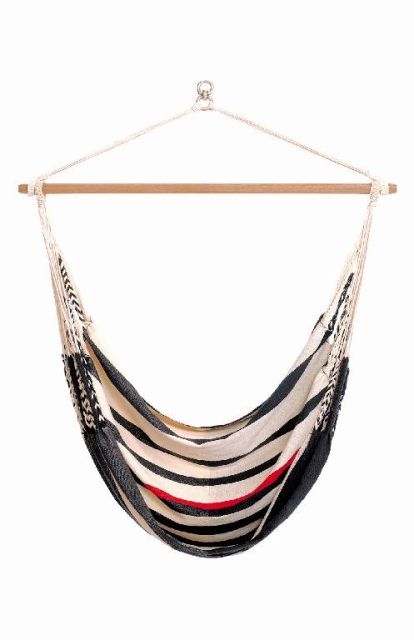 Hammock Chair Arhuaco C160 black-white by LaSiesta LS-ARC19-9 color multicolor