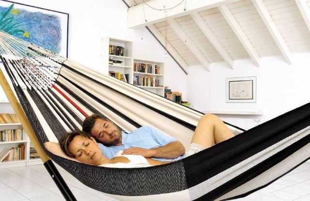 Hammock Arhuaco H160 black-white by LaSiesta LS-ARH16-9 color multicolor