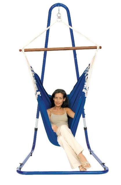 Hammock Chair-Set Carino C160 Blue by LaSiesta MR3CR3 color blue
