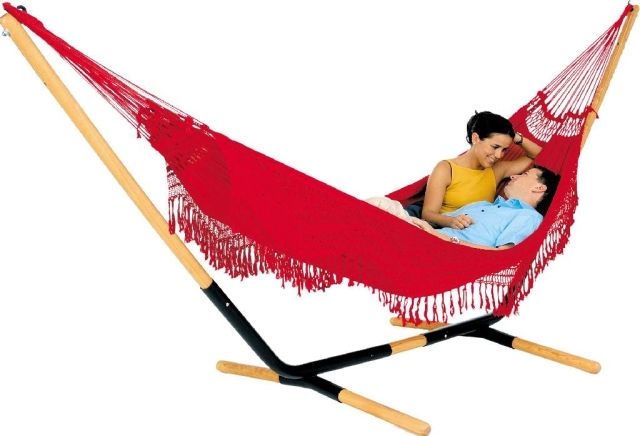 Hammock-Set Decorativa red by LaSiesta LS-PA9DE2 color red
