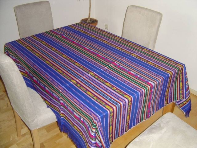 Față de masă din Ecuador albastru by Naja Nayon NBLANKETBLUE color n/a