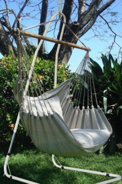 Hanging chair set Lazy + Cayo natur by MacaMex MA-91000 color natur / beige