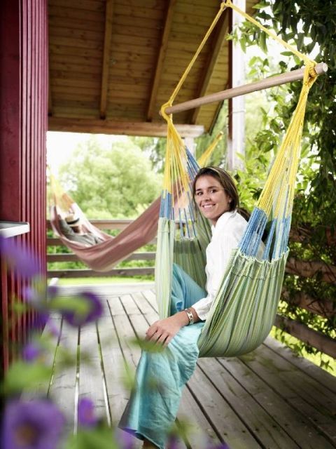 Hammock Chair Sonriente C160 Green by LaSiesta LS-SOC16-4 color green