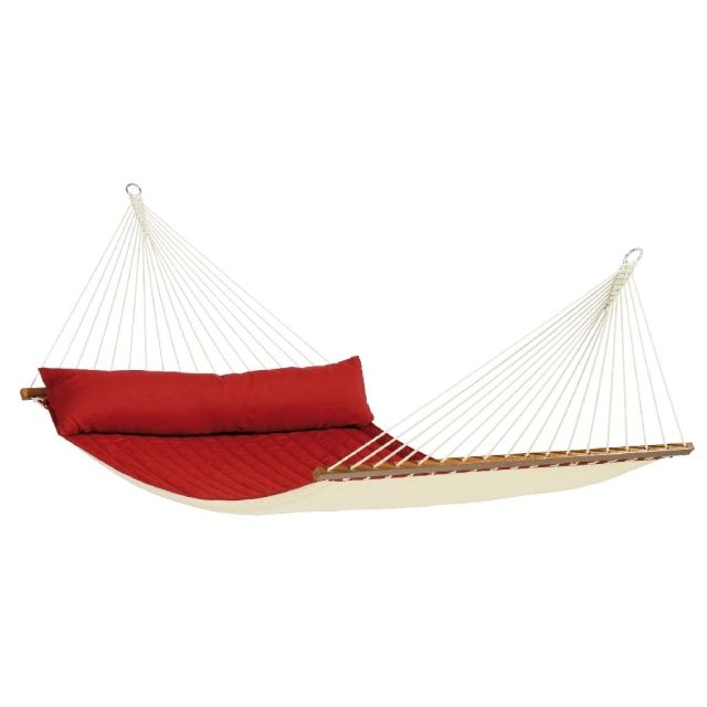 Hamac cu două stâlpi dublu Alabama Red pepper NQR14-21 by LaSiesta LS-NQR14-21 color red