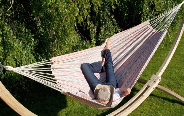 Hamac cu cadru Siesta Grande Otono Set by MacaMex MA-90012 color multicolor