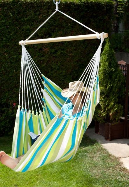 Cadru scaun suspendat Lazy antracit + Cayo Grande Beach MacaTex by MacaMex MA-91278 color green