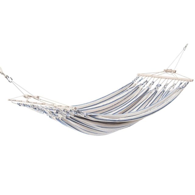 Chico Double Hammock Cotton 3 White-Blue by Chico CI-2103 color blue
