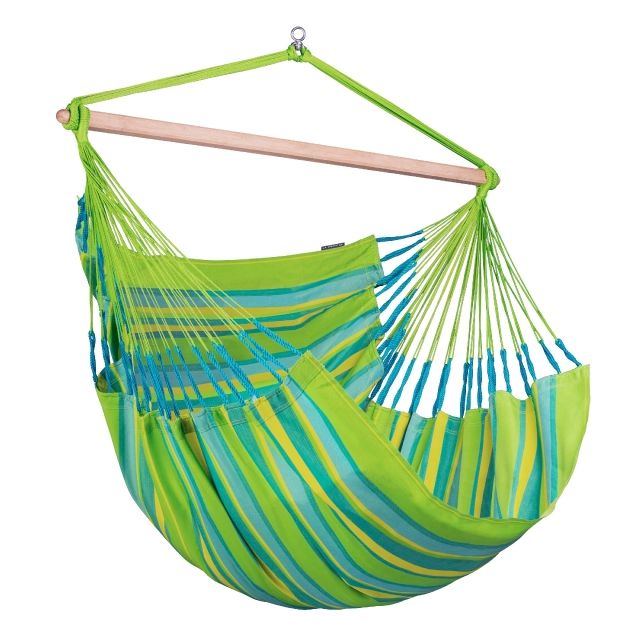 Domingo Lime Kingsize Kingsize scaun suspendat verde rezistent la intemperii by La Siesta LS-DOL21-48 color green