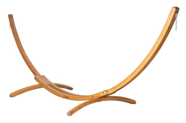 Hamac stand de lemn de larice Elipso Kingsize by LaSiesta LS-ELS40-1 color brown