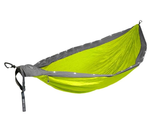 DoubleNest LED Neon yellow Grey superlight hammock by ENO EN-DL076-OLD color yellow