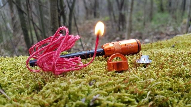 Revoltă de foc din oțel cu fitil portocaliu by Bushmen BU-FSREVOORA color orange