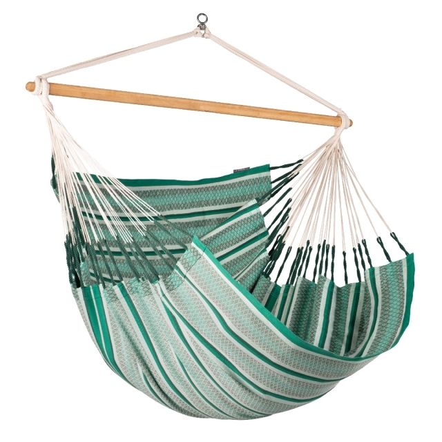 Habana agave agave scaun suspendat king size din bumbac organic verde by LaSiesta LS-HAL21-X4 color green