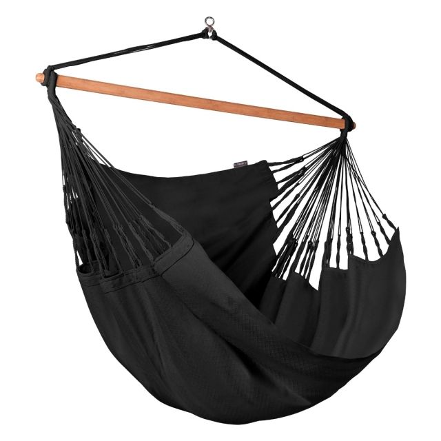 Habana Onyx - Black KingSize Swing Chair by LaSiesta LS-HAL21-X9 color black