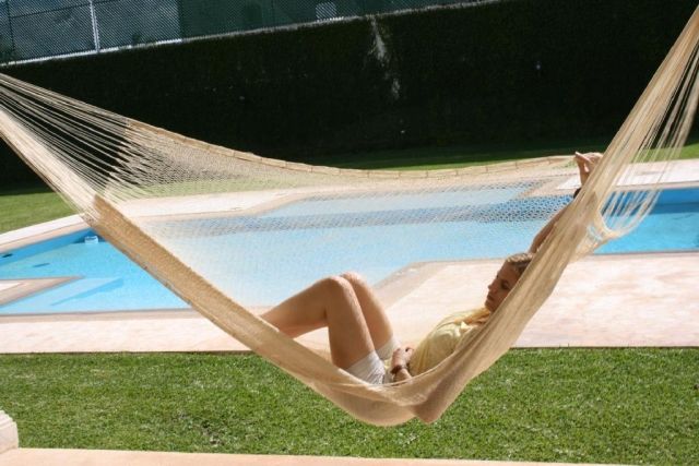 Mexican hamac matrimonial natura hamac by MacaMex MA-00130 color natur / beige