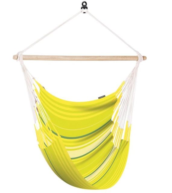 Yellow Organic Cotton Swing Chair Islena from La Siesta ISC14-5 by LaSiesta LS-ISC14-5 color yellow