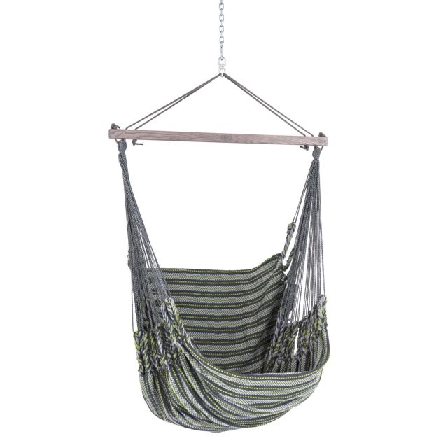 Chico Hammock Chair Weatherproof Synthetics Including Swivel, Carabiner And Chain 87 Gray-Green by Chico CI-3287 color green
