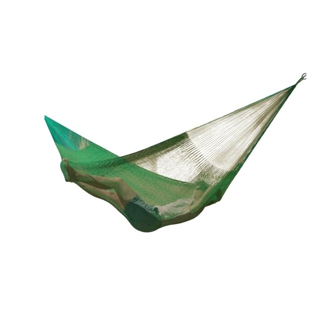 Hamac mexican cu plasă Familia PLUS lightgreen by MacaMex MA-00343 color green