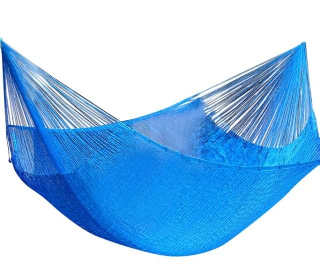 Hamac mexican cu plasă - Double Cielo Plus by MacaMex MA-00224 color blue