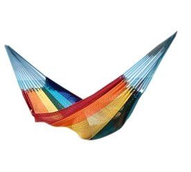 Hamac mexican cu plasă - Paradiso Double Plus by MacaMex MA-00228 color multicolor