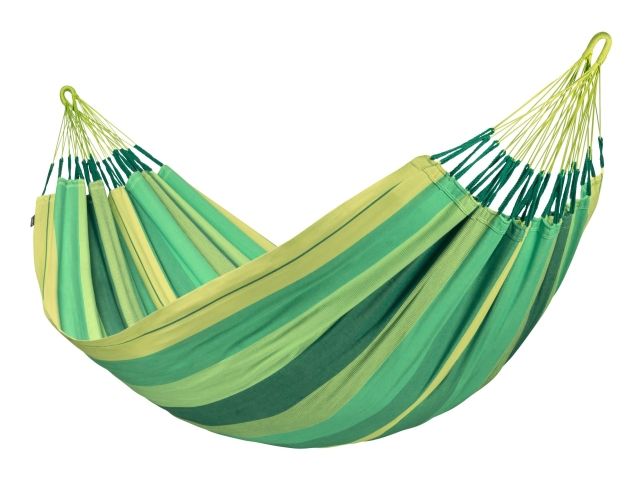 Modesta Jungle - Hamac dublu din bumbac organic, verde by LaSiesta LS-MOH16-44 color green