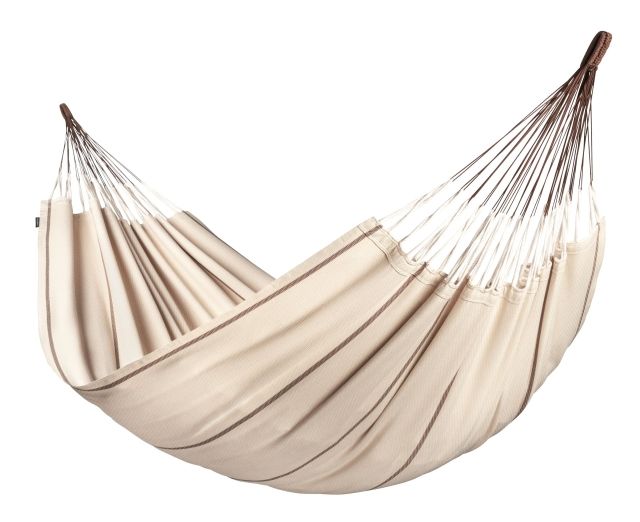 Modesta Nougat - hamac king-size din bumbac organic, bej by LaSiesta LS-MOH18-16 color brown