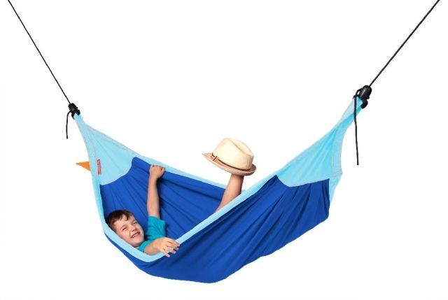 Moki Dolphy - Hamac pentru copii din bumbac organic albastru by LaSiesta LS-MOK11-33 