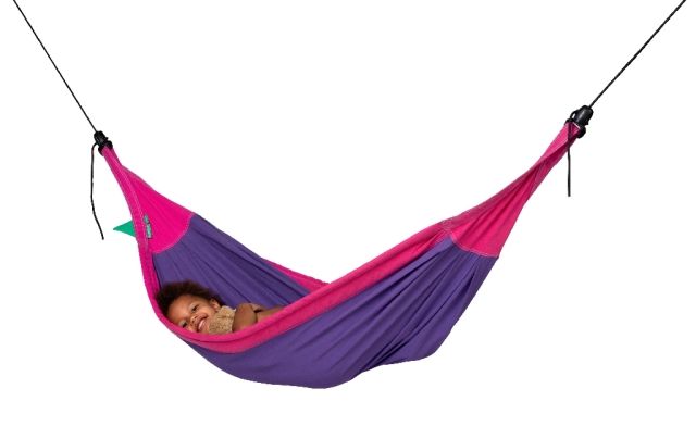 Moki Lilly - Hamac pentru copii din bumbac organic mov-violet by LaSiesta LS-MOK11-77 