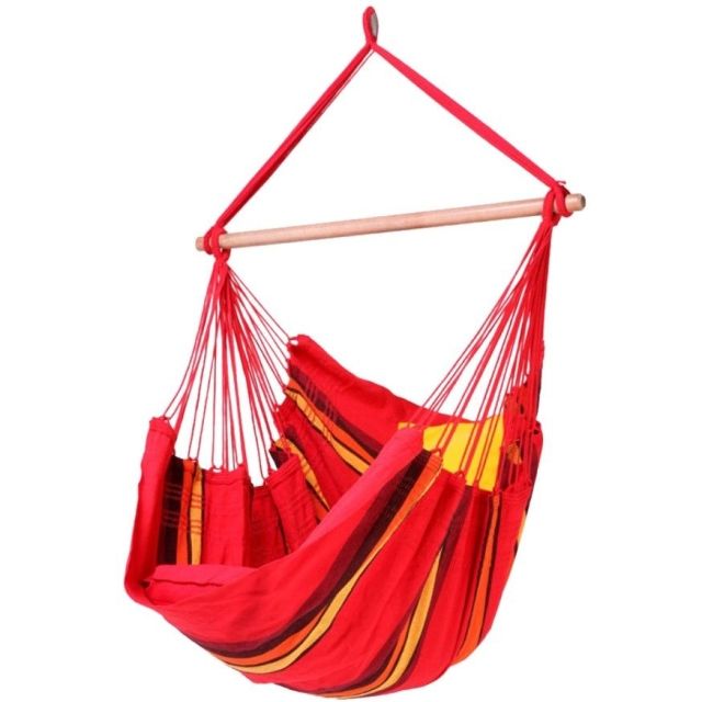 Relaxa Solar Solar scaun agățat bumbac roșu by MacaMex MA-11404 color red