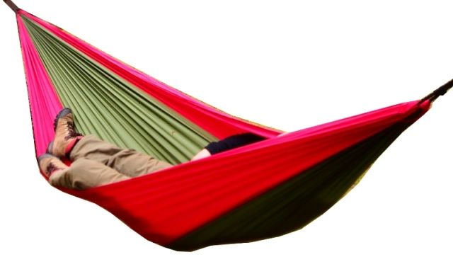 ZEN Hammock red olive green red with suspension by Bushmen BU-1HAZENROR color green