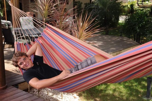 San Diego blue red beige striped by Jobek - Germany JO-25413-OLD color blue