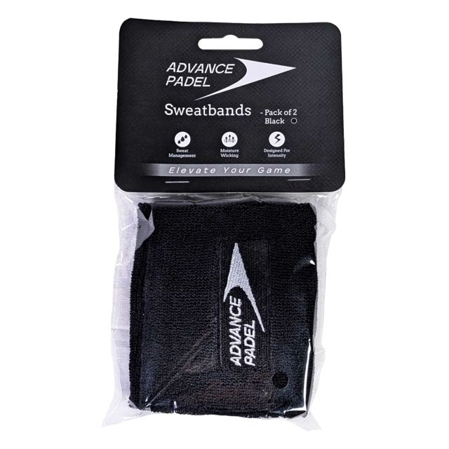 Sweatband Pack Of 2 Black by Advance Padel AP-79110 color black