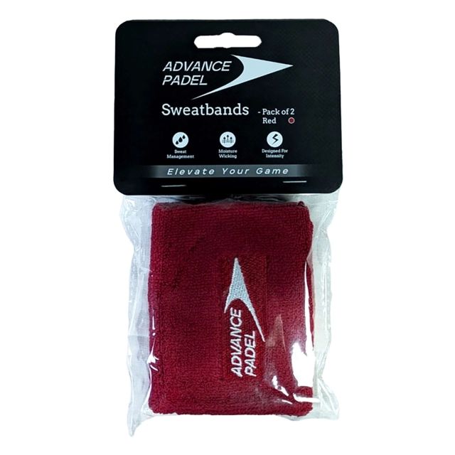 Sweatband Pack Of 2 Red by Advance Padel AP-79112 color red