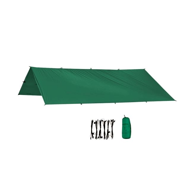 Ultra Tarp 3X3 Deep Green by Bushmen BU-ULTARP3x3dg color green