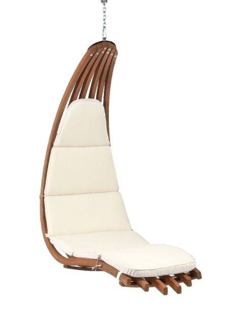 Wave wooden hanging chair Olefin beige by Jag JA-054572-OLD color beige