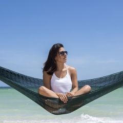 Hamac mexican singur hamac verde închis by MacaMex MA-00114 color green