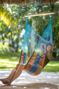 Mexican ochiurilor de plasă agățat scaun multicolor bumbac by MacaMex MA-10020 color multicolor