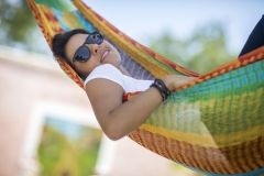 Hamac mexican din plasă - dublu multicolor by MacaMex MA-00020 color multicolor