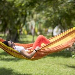 Hamac mexican cu plasă - Double Solar Plus by MacaMex MA-00221 color multicolor