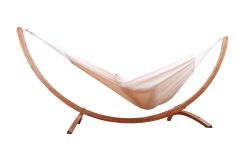 Hamac stand Siesta Grande cu hamac dublu Brasil natura Brasil by MacaMex MA-90030 color natur / beige