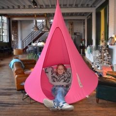 Bebo peșteră suspendată pentru copii fuchsia by Cacoon HI-BF11 color pink