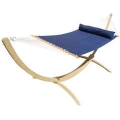 Set de hamace Siesta Grande Deluxe California Lapis Blue (certificat FSC™) by MacaMex MA-90633 color blue